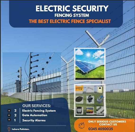 electric fence , electric fence material , solar system , alarms 10