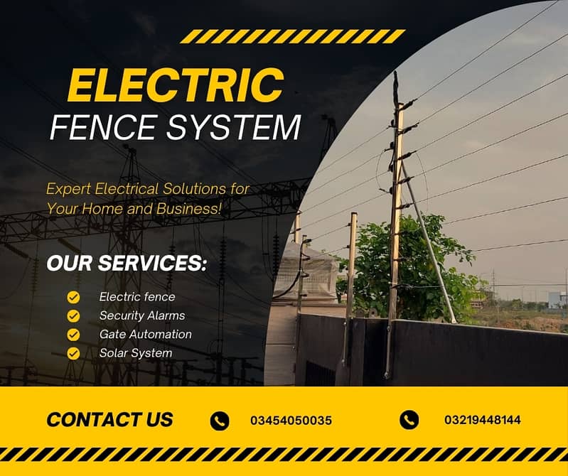 electric fence , electric fence material , solar system , alarms 16