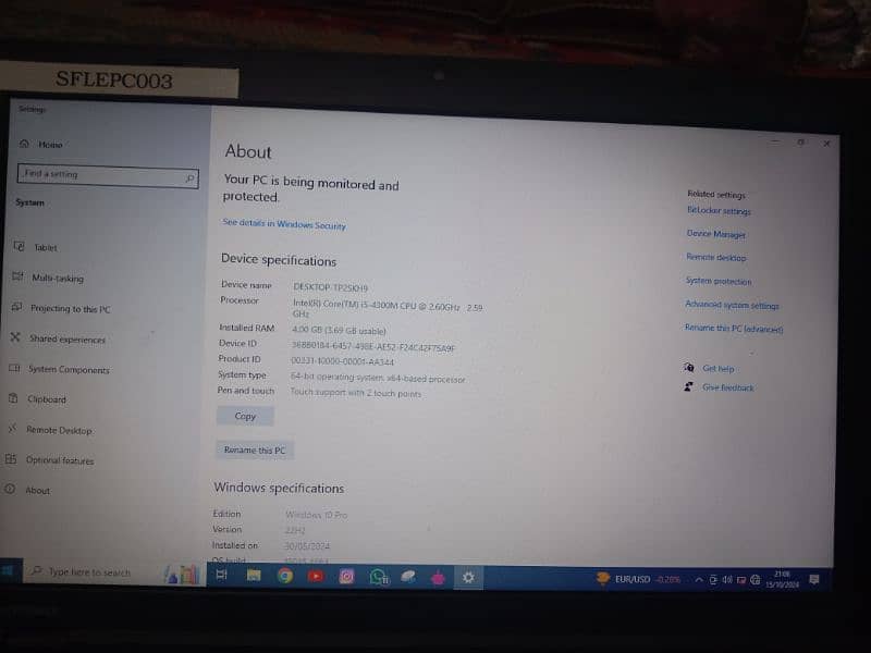 Urgent Sale Lenovo Thinkpad Core i5 4th Generation 6