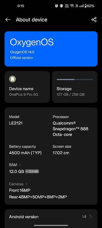 oneplus 9 pro 5g 12 gb 256 gb 10/10 condition pink line 6