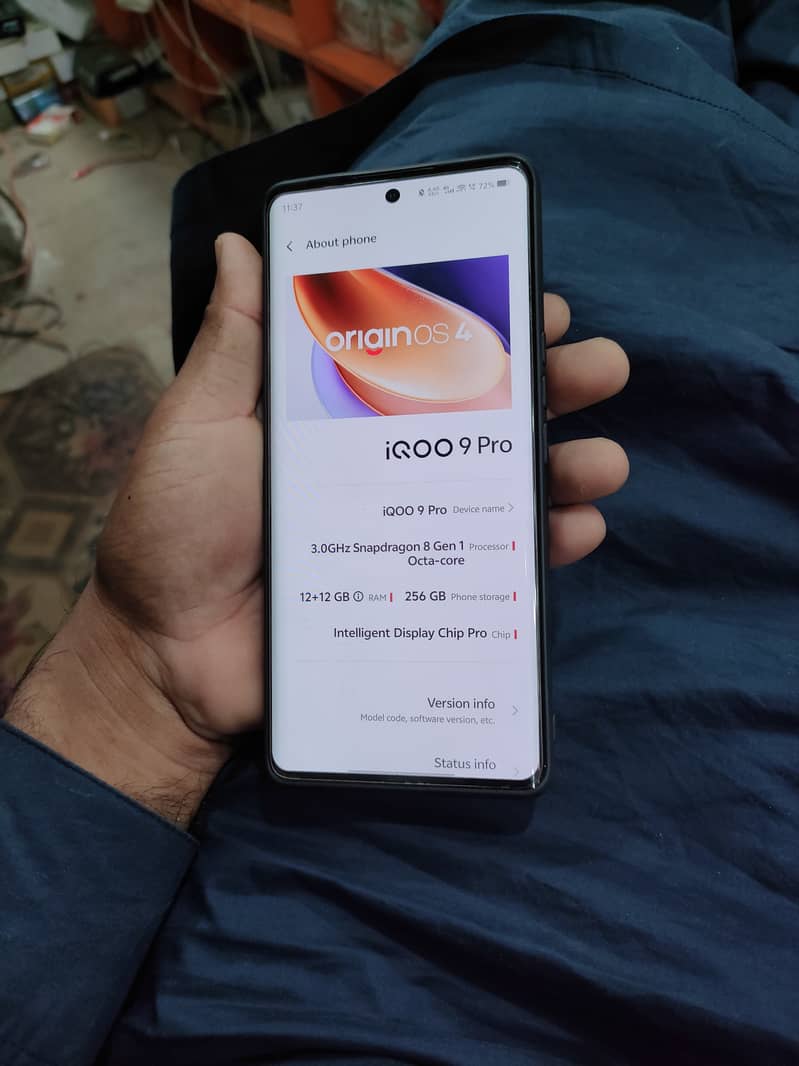 Vivo iqoo 9pro BMW 12+12 256gb official pta approved 1