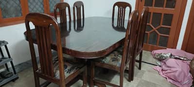 Dining table six seater just like new