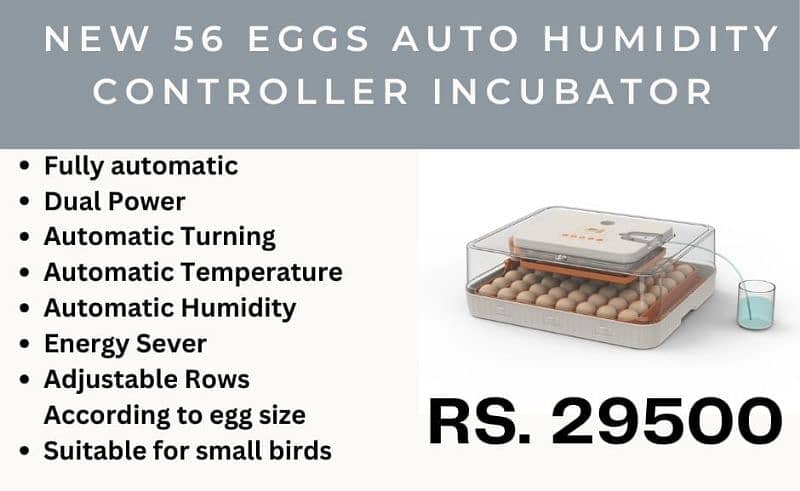 New arrival and quality eggs incubators available starting from 8 eggs 3