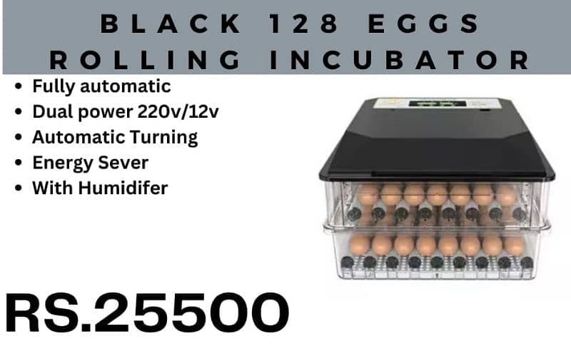 New arrival and quality eggs incubators available starting from 8 eggs 8