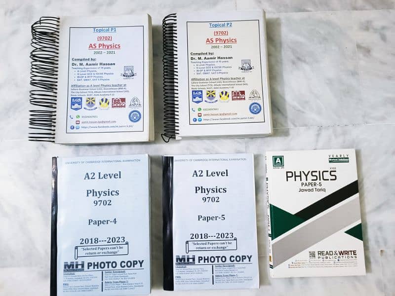 Complete A levels Past Papers set 5 subjects, read description 4