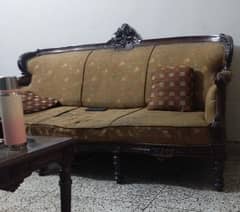 5 Seater Shesham Sofa Set