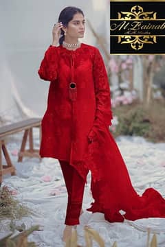 Zainab Salman collection organza embroidery suit