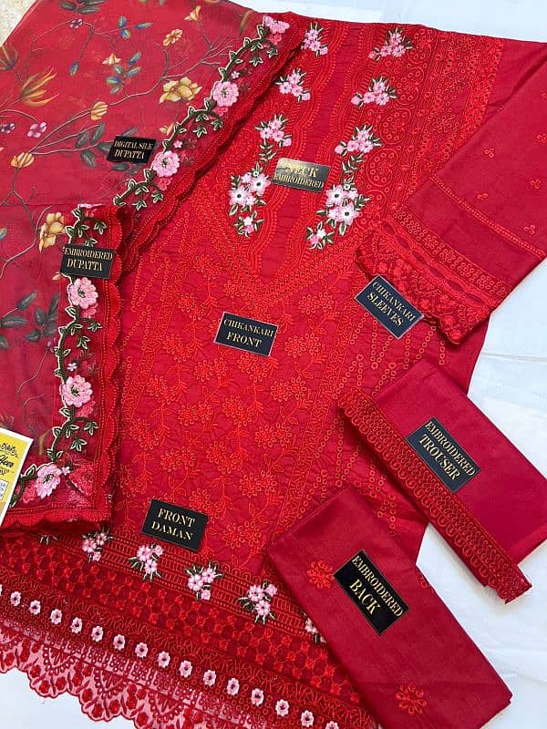 New Arivel Heer Collection Lawn Cotton embroidery suit 3