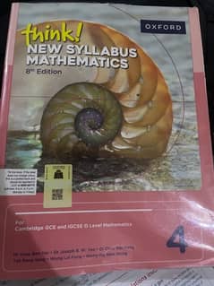 Think new syllabus mathematics 8edition