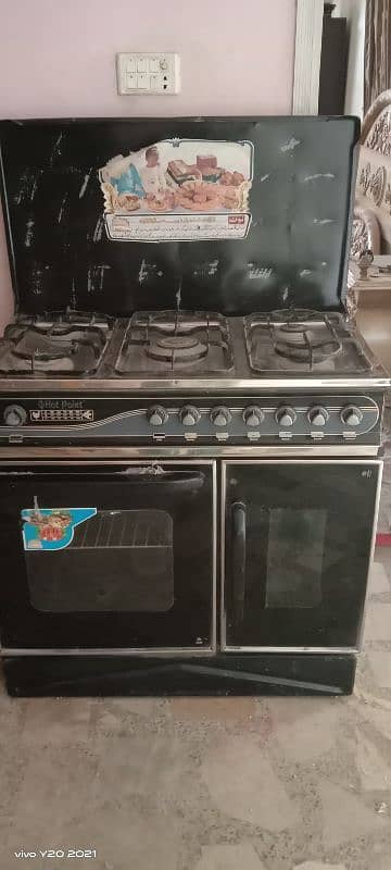 new but preloved price never used. Hotpoint gas stove and oven 1