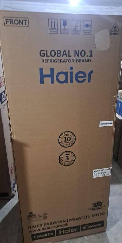 Haier 15 cubic feet fridge 398 ifga box pack 1