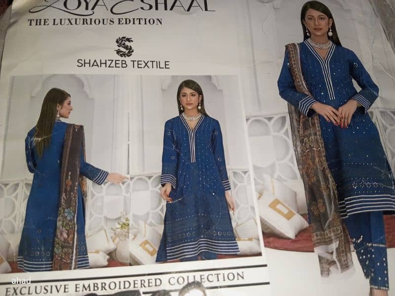 zoya eshaal orignal suit unstitched for women 4