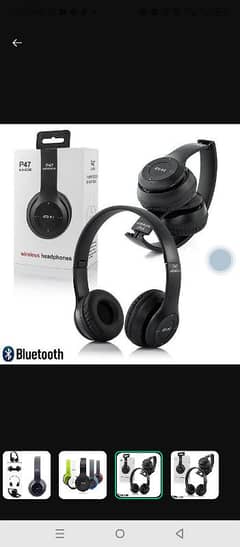 p-47 wireless headphone