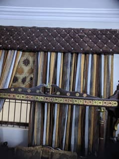 Complete curtains set with accessories and jhoomer