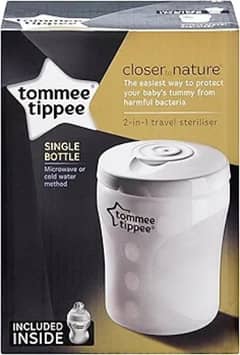 Tommee Tippee Travel Microwave Steriliser Brand New Boxed Sealed