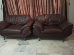 leather sofa set with centre table