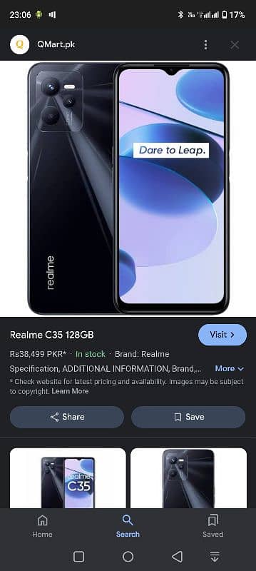 realme c35 for sale box with charger 0