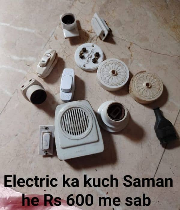 Fan aur light used 6