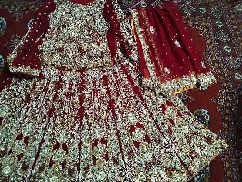 heavy designer bridal dress 4