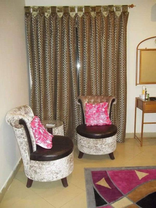 Strong silk self print fancy curtains for sale 1