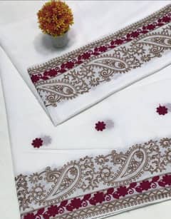 Women's|Swiss|Embroidered|Shawl