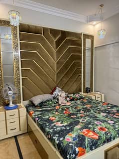 bed+ledunit+divider+cupboard+dressingtable