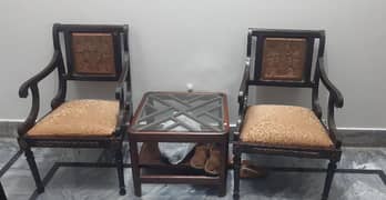 2 Chairs with Table