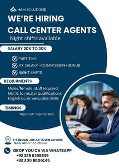 We are hiring call centre agents !