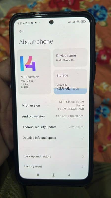 redmi note 10 /6/128 full fresh condition 11