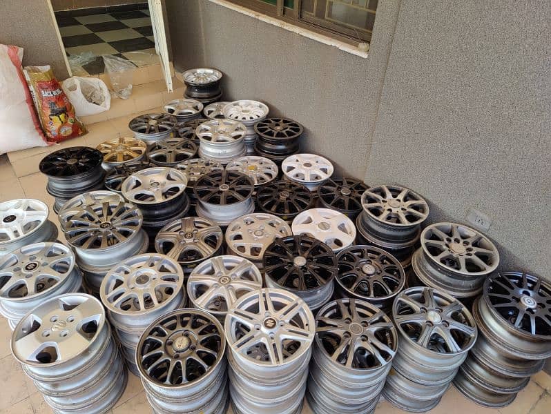 Slightly Used 13 inch Alloy Rims For Alto Wagon R & 660cc cars (China) 1