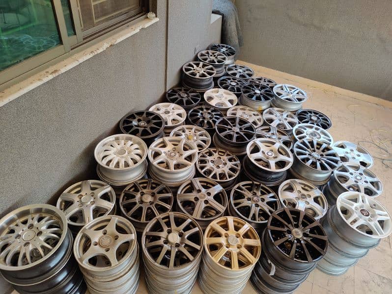 Slightly Used 13 inch Alloy Rims For Alto Wagon R & 660cc cars (China) 2