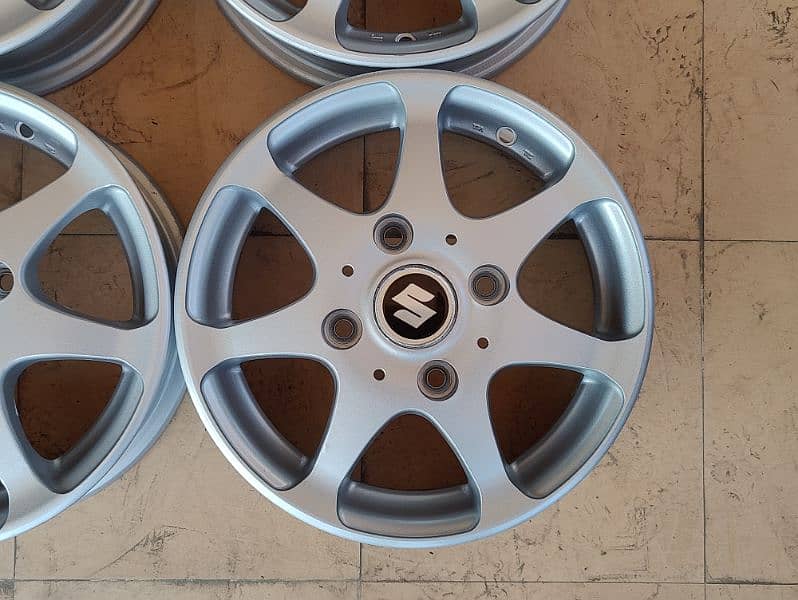 Slightly Used 13 inch Alloy Rims For Alto Wagon R & 660cc cars (China) 5