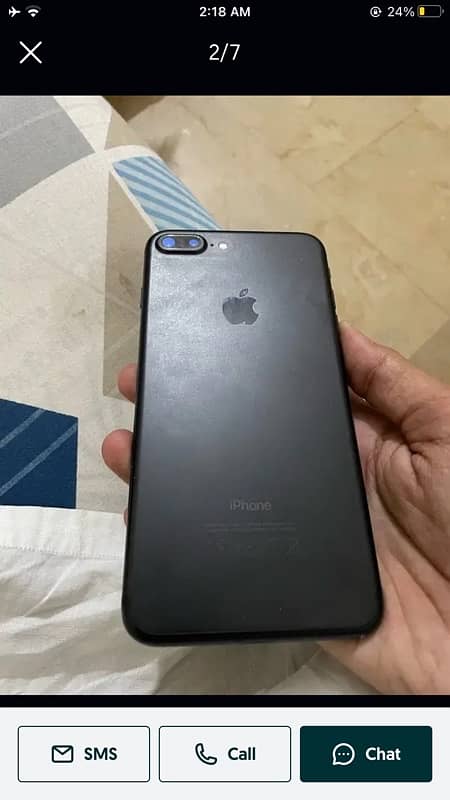 iphone 7plus 128 gb non pta hai likn sim varkin may hai chap laga kar 1