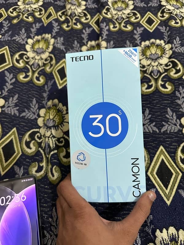 tecno camon 30s 10/10 just box open 1