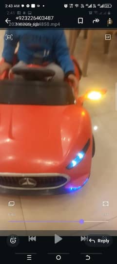 baby charging car