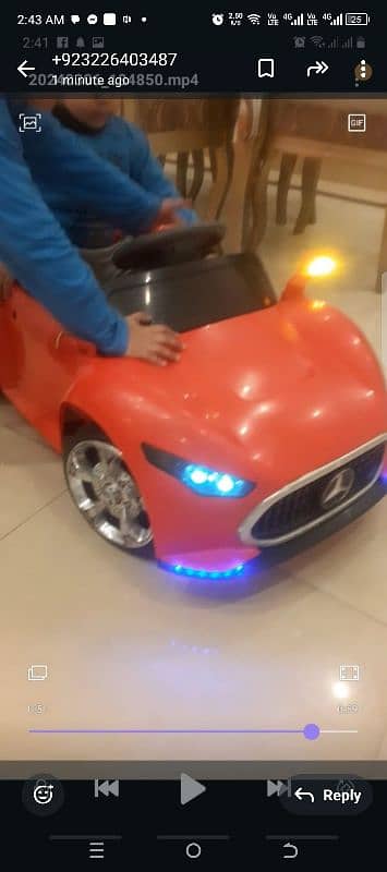 baby charging car 1