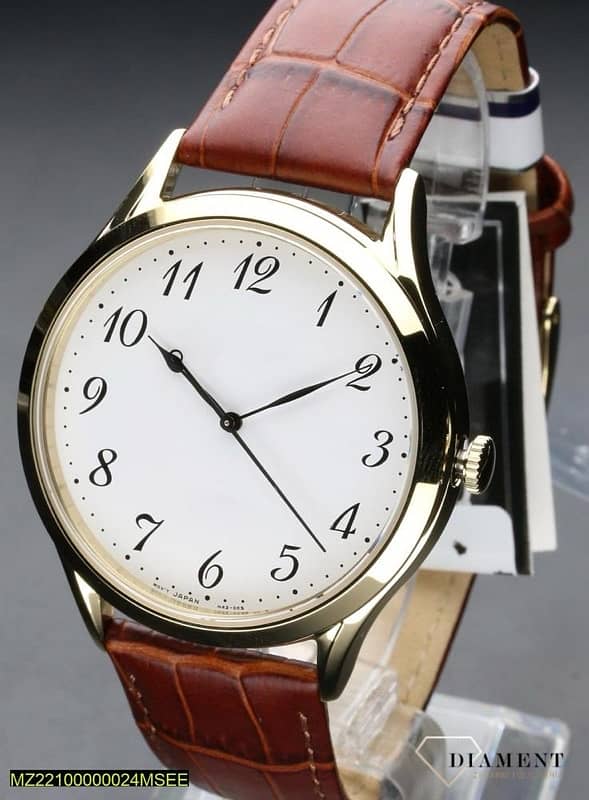 Unisex Leather Luxury Watch 0