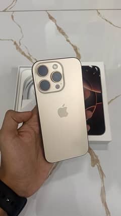 IPHONE 16 PRO HK 256GB ONLY BOX OPEN DESERT TITANIUM