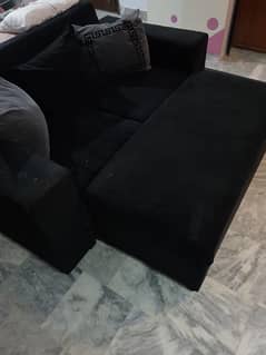 2 seater sofa with ottoman