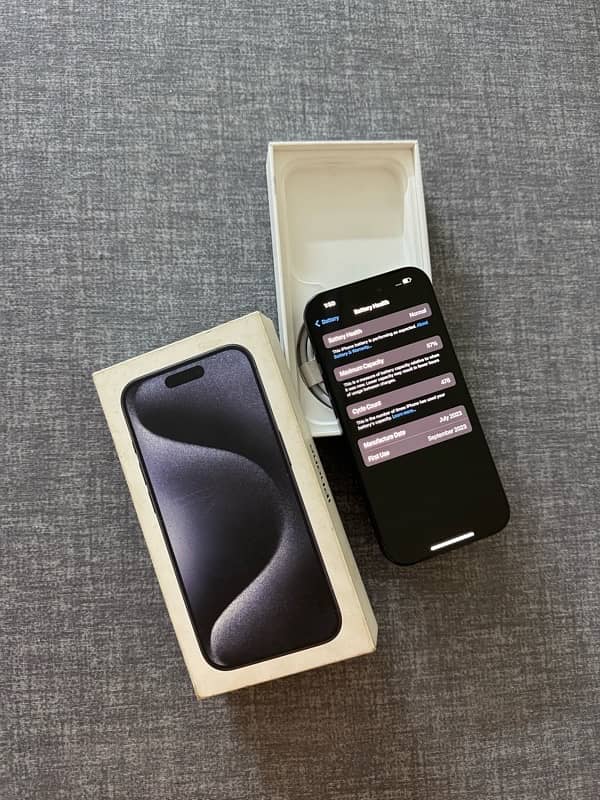 iPhone 15 Pro 256gb Pta Approved Physical + Esim 4