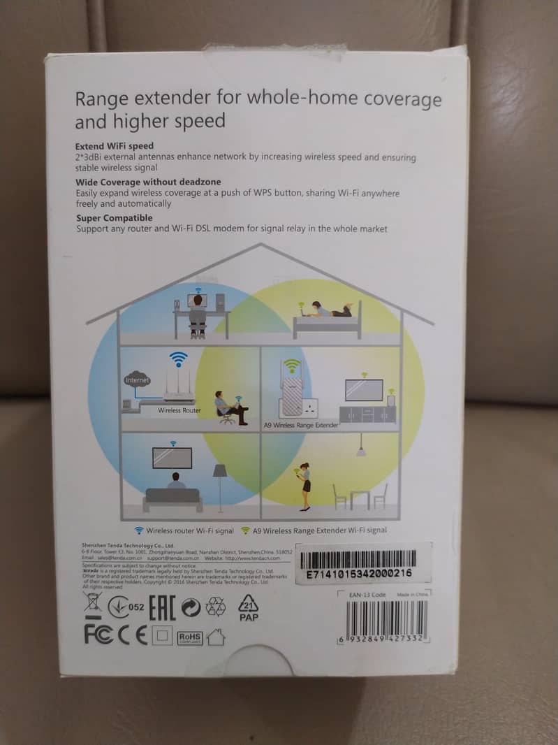 Tenda A9 Wifi Router 1