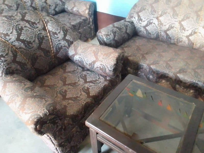 sofa set 5 seater | Luxury sofa with tables 1