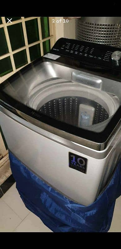 haier fully automatic washing machine 9.5 kg capasty nobe control panl 2