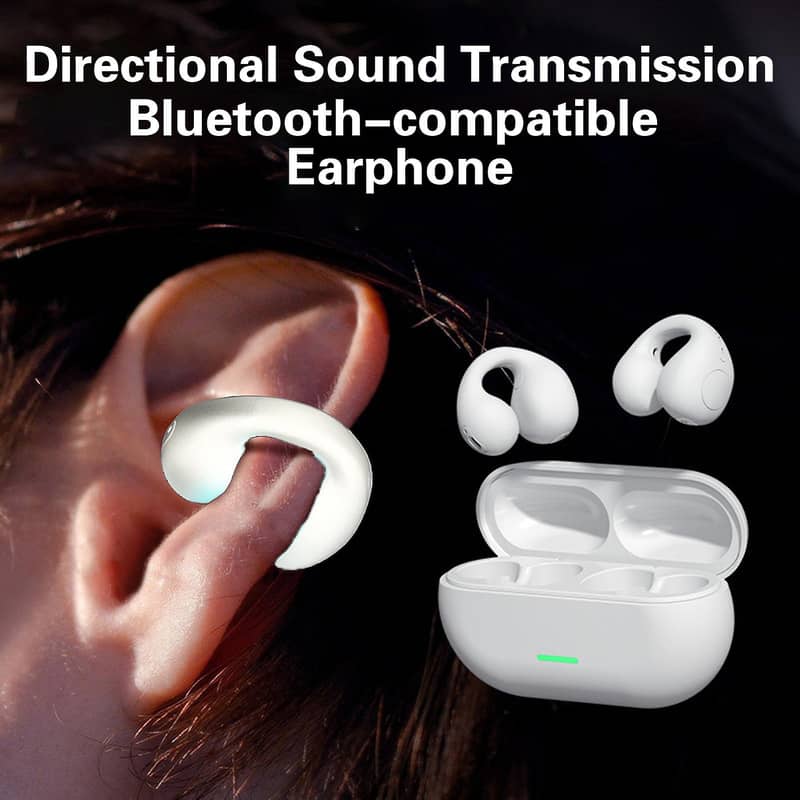 S2 Bluetooth Earphones Bone Conduction Ear Clip Noise Reduction Sound 10