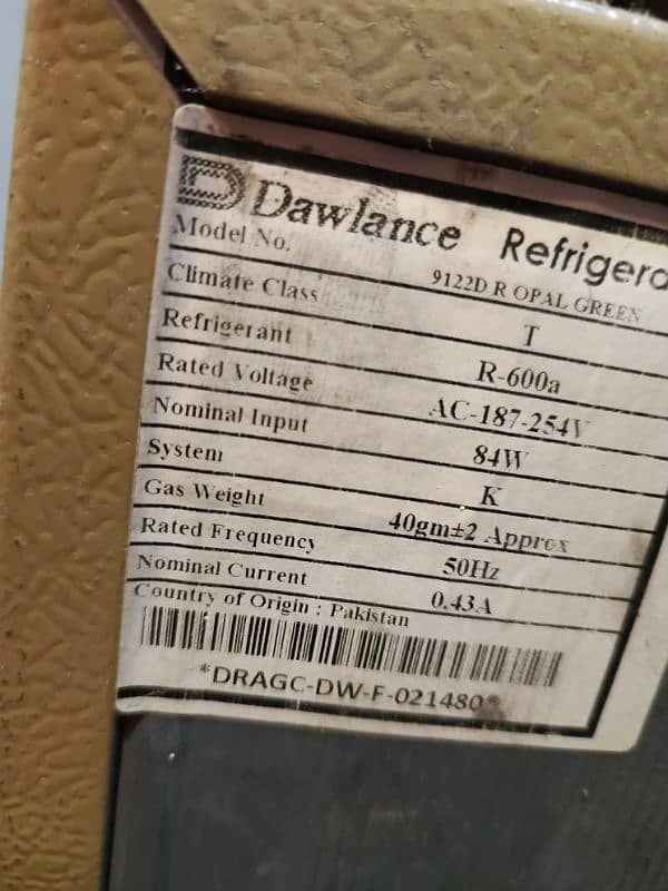 Dawlance Small Size Fridge 2