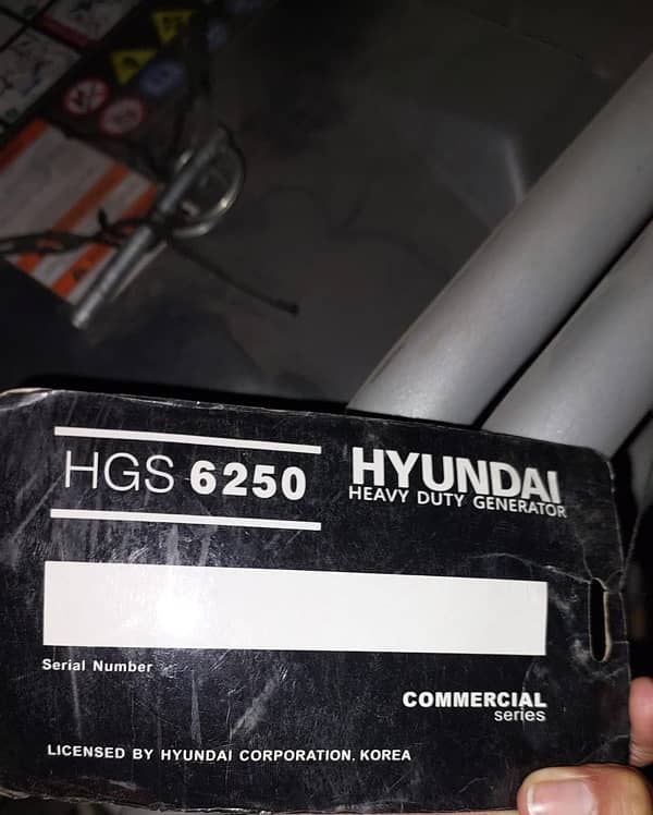 Hyundai Gasoline Generator 5.5 KW (HGS6250) 2