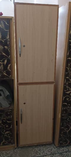 wood cupboard with 10 spaces