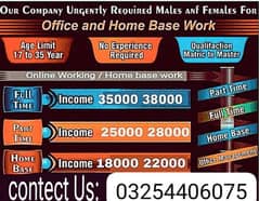 Male and female jobs available 0