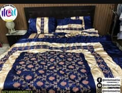 14pcs jacquard silk double bed bridal set