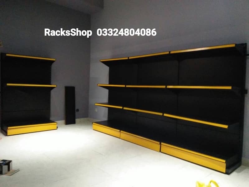 Wall Racks/ Store Racks/ Gondola Racks/ shopping trolleys/cash counter 1